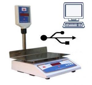 Weighing scale with USB connectivity